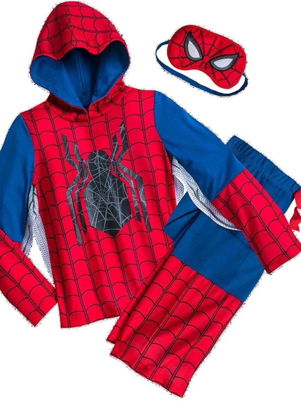 Disney Store Marvel Spider-Man Long Sleeve Costume Pajama PJ Boy Spiderman XS 4